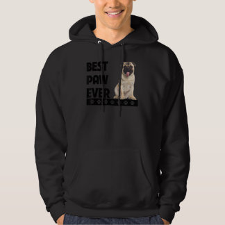 Veste À Capuche Meilleur Paw Jamais Carlin Papa Fête des pères Chi