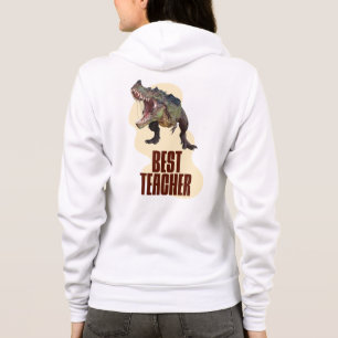 Veste À Capuche Meilleur Professeur Dinosaure Humour de Classe