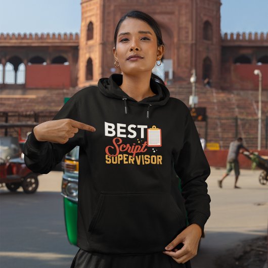 Veste À Capuche Meilleur superviseur de script - Gardien de la con