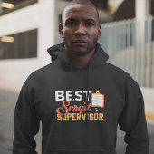 Veste À Capuche Meilleur superviseur de script - Gardien de la con