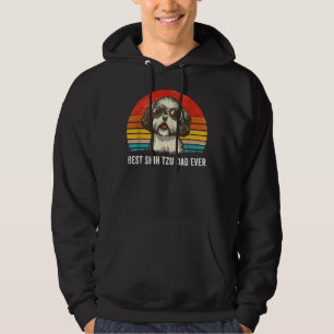 Veste À Capuche Meilleure Fête des pères Shih Tzu Papa