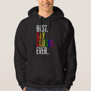 Veste À Capuche Meilleure Gay Cousin Ever Rainbow Lgbt Pride