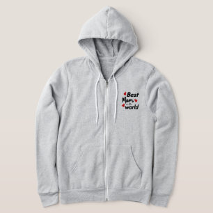 Veste À Capuche Meilleure maman au monde Fête des mères