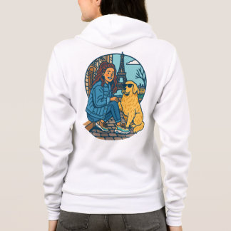 Veste À Capuche Meilleure maman de chien à Paris