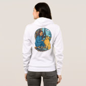 Veste À Capuche Meilleure maman de chien à Paris (Dos entier)