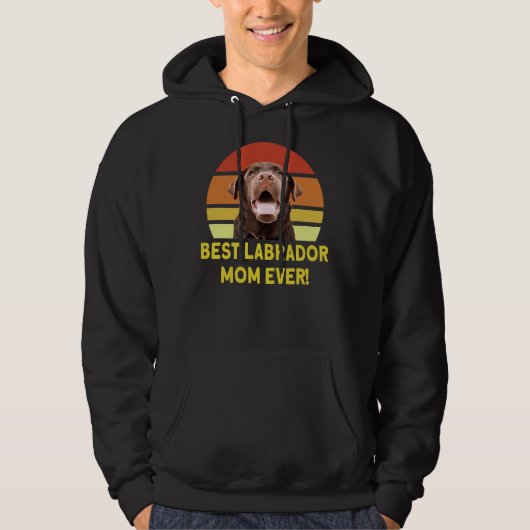 Veste À Capuche Meilleure maman Labrador Ever 168 (Devant)
