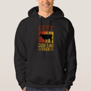 Veste À Capuche Meilleure vache Papa Ever Vache Ferme agricole Rét