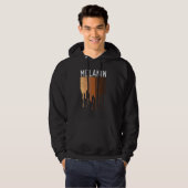 Veste À Capuche Melanin Shades Black Pride Black Histoire (Devant entier)