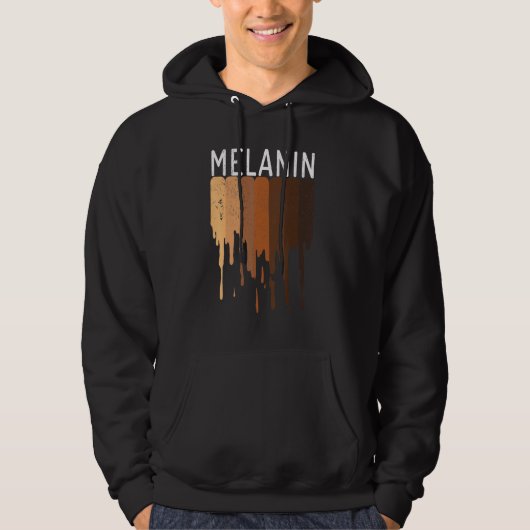 Veste À Capuche Melanin Shades Black Pride Black Histoire (Devant)