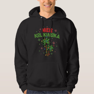 Veste À Capuche Mele Kalikimaka Hawaiian Christmas Palm Tree Light