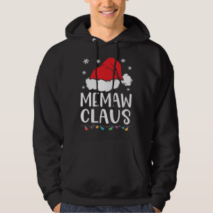 Veste À Capuche Memaw Claus Family Matching Memaw Claus Pajama