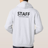 Veste À Capuche Membre Du Personnel D'Équipage Ajouter Le Logo Tex (Dos)