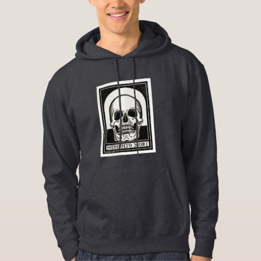 Veste À Capuche Memento mori - Se souvenir de la mort (Devant)