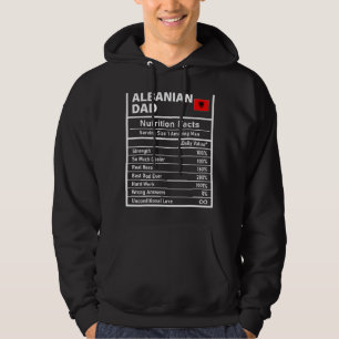 Veste À Capuche Men Albanian Dad Nutrition Facts Father's Day
