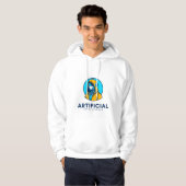 Veste À Capuche Men’s Artificial Intelligence White Hoodi (Devant entier)