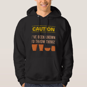 Veste À Capuche Mens Attention J'Ai Été Connu Pour Jeter Des Chose