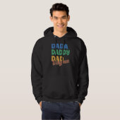 Veste À Capuche Mens Dada Daddy Papa Wingman (Devant entier)