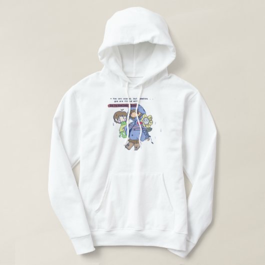 Veste À Capuche Mens Drôle Frisk Undertale Plus Puis Awesome (Design devant)