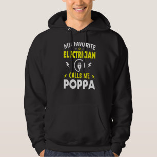 Veste À Capuche Mens Fête des pères Mon Électricien Favori M'Appel