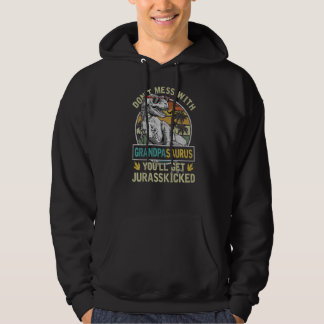 Veste À Capuche Mens Grand-pa Rex Saurus Papasaurus Dinosaures Hom