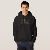 Veste À Capuche Mens Guncle Définition Rainbow Pride Couleur Pour (Devant entier)