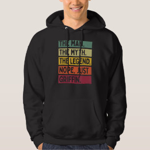 Veste À Capuche Mens L'Homme Le Mythe La Légende Non Seulement Gri