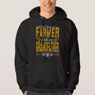 Veste À Capuche Mens Mon Agriculteur Favori M'Appelle Grand-Père F