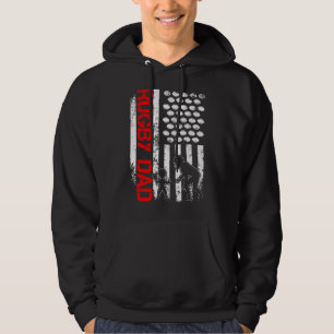 Veste À Capuche Mens Rugby Us Drapeau Américain Pour Père Patrioti