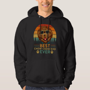 Veste À Capuche Mens Style Rétro Meilleur Chow Chow Papa Jamais Pè