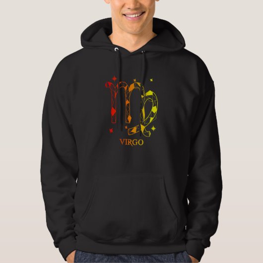 Veste À Capuche Mens Virgo Zodiac (Devant)