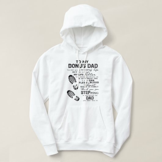 Veste À Capuche Merci Pour Embarquer Dans L'Impression, Étape Papa (Design devant)