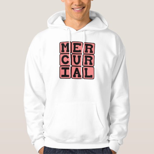 Veste À Capuche Mercuriel, Soudain et Imprévisible (Devant)