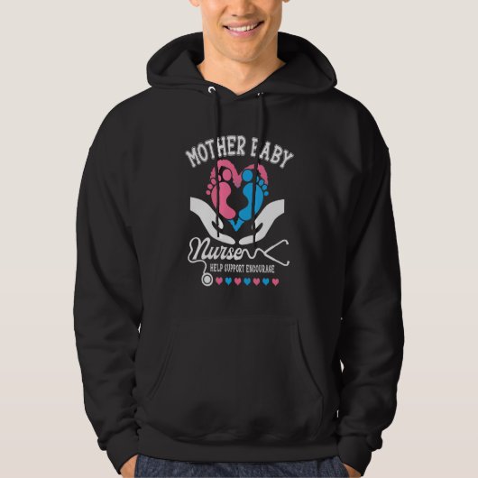 Veste À Capuche Mère Bébé Infirmière Appréciation Postpartum Infir (Devant)
