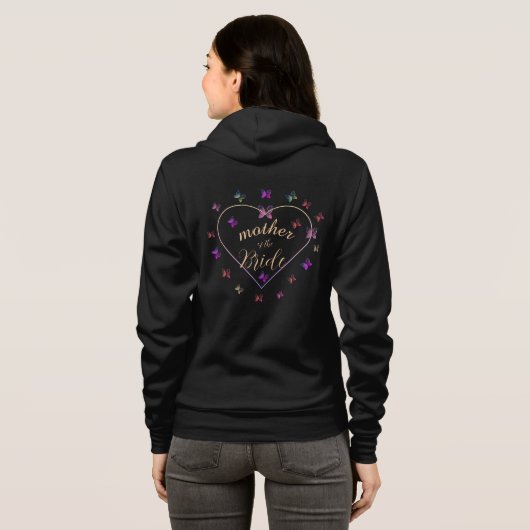Veste À Capuche mère de la mariée Bachelorette Party T-Shirt (Dos entier)