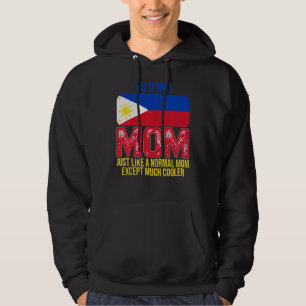 Veste À Capuche Mère philippine vintage Philippines Drapeau Mère D