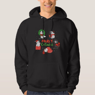 Veste À Capuche Merry Catmas Noël Novelty Amoureux des chats Chris