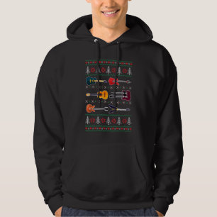 Veste À Capuche Merry Christmas Guitars