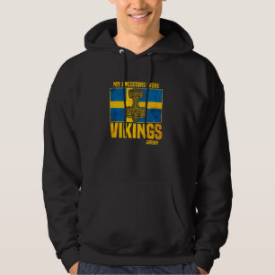 Veste À Capuche Mes Ancêtres Étaient Vikings Suède Drapeau Suédois