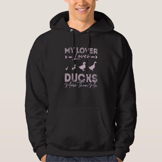 Veste À Capuche Mes canards d'amour plus que moi canard (Devant)
