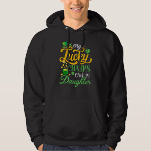 Veste À Capuche Mes Charmes Chanceux M'Appelent Fille Heureux St p