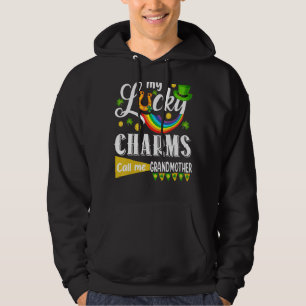 Veste À Capuche Mes Charmes Chanceux M'Appelent Grand-Mère St patr