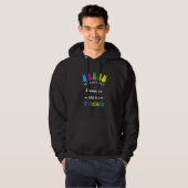 Veste À Capuche Mes lapins préférés Appelez-Moi Enseignant Classe (Devant entier)