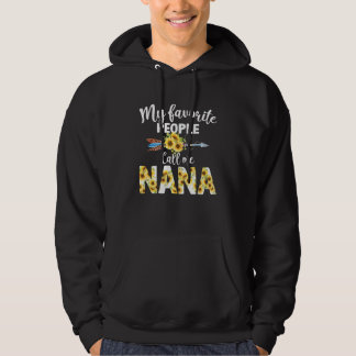 Veste À Capuche Mes personnes préférées m'appellent Nana Femmes Fl