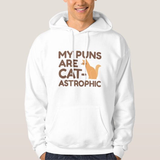 Veste À Capuche Mes Puns Sont Catastrophiques (Devant)