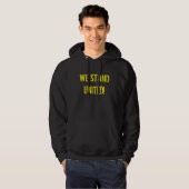 Veste À Capuche Message Unis Nous Sommes Noir (Devant entier)