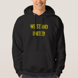 Veste À Capuche Message Unis Nous Sommes Noir