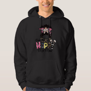 Veste À Capuche Messy Bun Bunny One Hoppy Meemaw Leopard Happy Eas