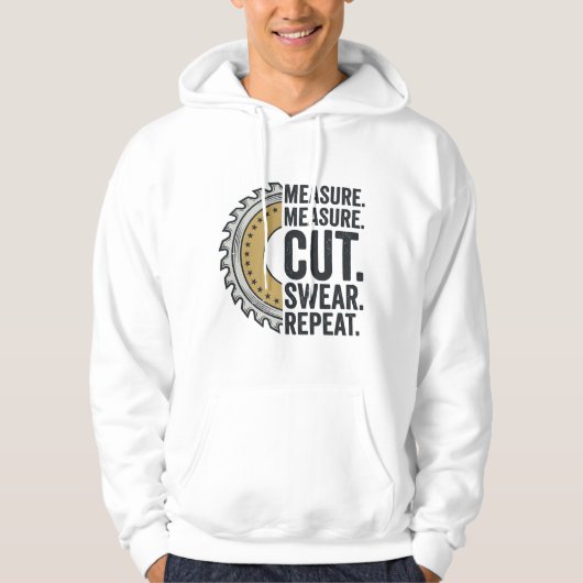 Veste À Capuche Mesure Mesure Couper Jurer Répéter Lame de Scie Ch (Devant)