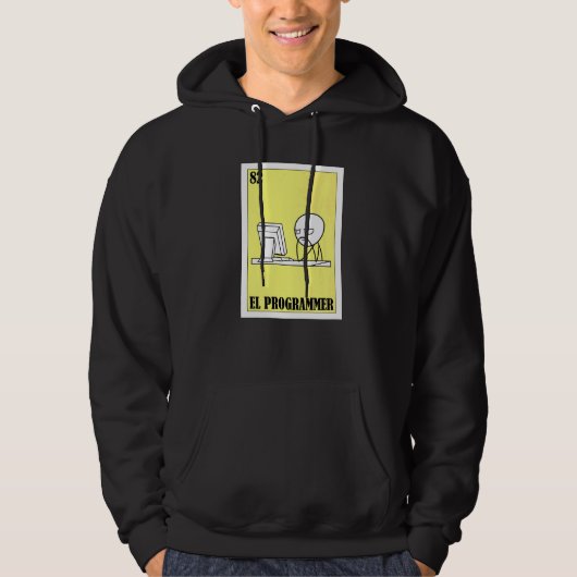 Veste À Capuche Mexicain pour les développeurs El Programmeur (Devant)