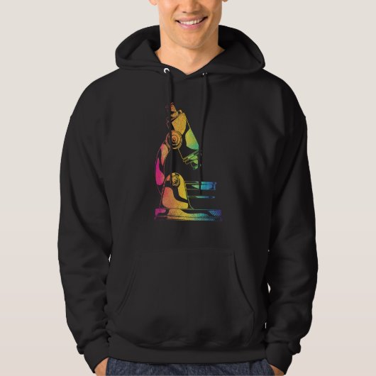 Veste À Capuche Microbiologiste Microscope Laboratoire Médicale Ne (Devant)